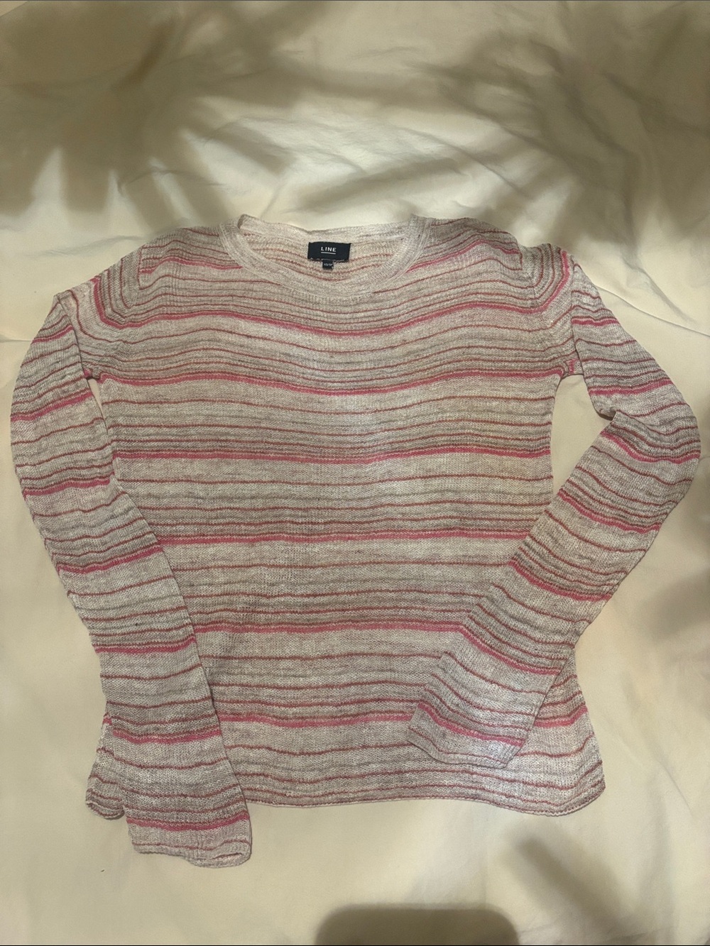 LINE linen knit top